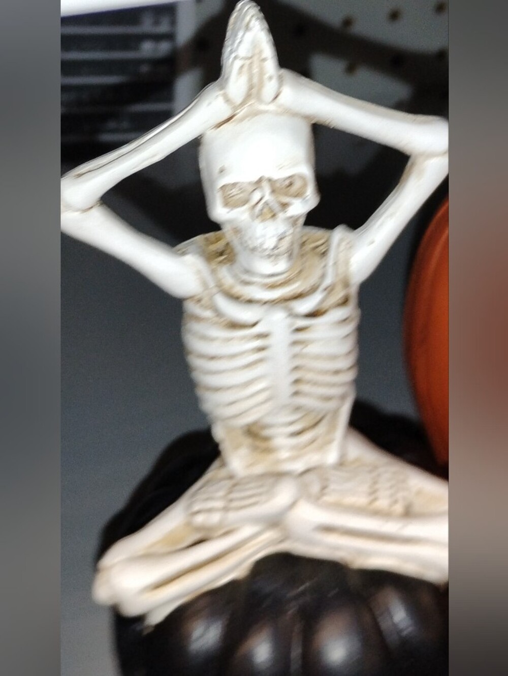 White Decorative Skeleton Figurine - Home Art